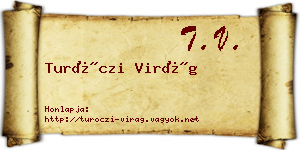 Turóczi Virág névjegykártya